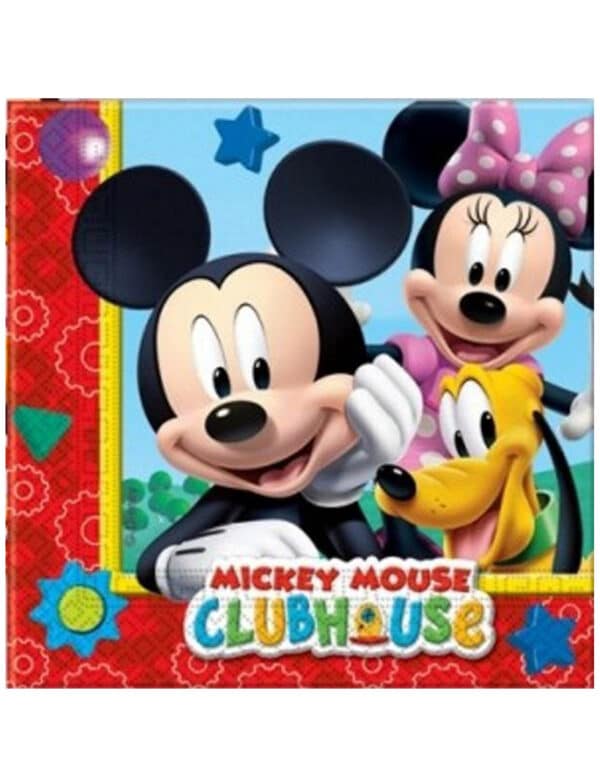 20 Papierservietten Mickey Mouse 33 x 33 cm bunt