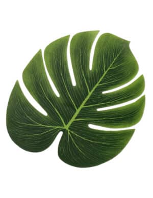 4 Palmenblätter aus Kunststoff grün
