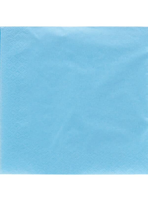 50 Servietten hellblau 38x38 cm