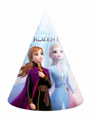 Frozen 2-Partyhüte für Kinder Disney 6 Stück bunt