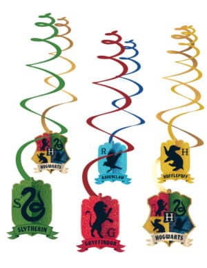 6 Hängegirlanden Harry Potter bunt