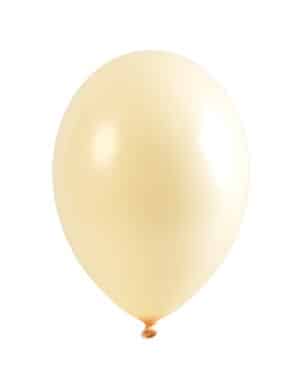 6 Luftballons in elegantem Elfenbein