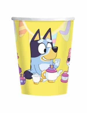 Bluey-Becher Lizenzartikel 8 Stück gelb 266ml