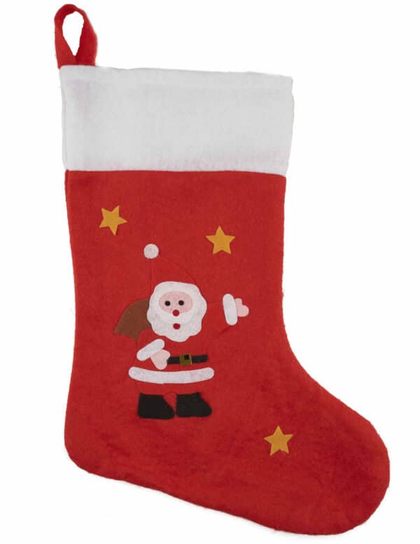 Advents-Geschenke Socke Weihnachten rot-weiss