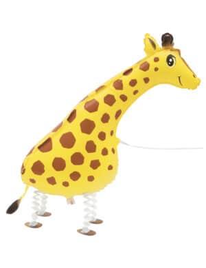 Aluminiumballon Giraffe gelb-braun-schwarz 86
