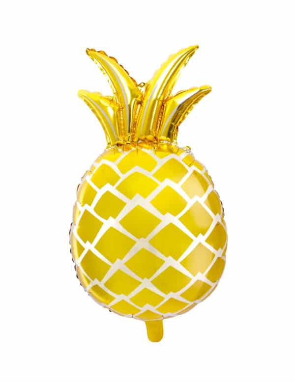 Ananas-Luftballon Sommerparty-Deko gelb-gold 48x67cm