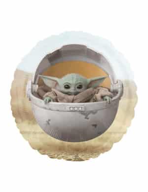 Baby Yoda-Aluminiumballon Star Wars: The Mandalorian bunt 43 cm