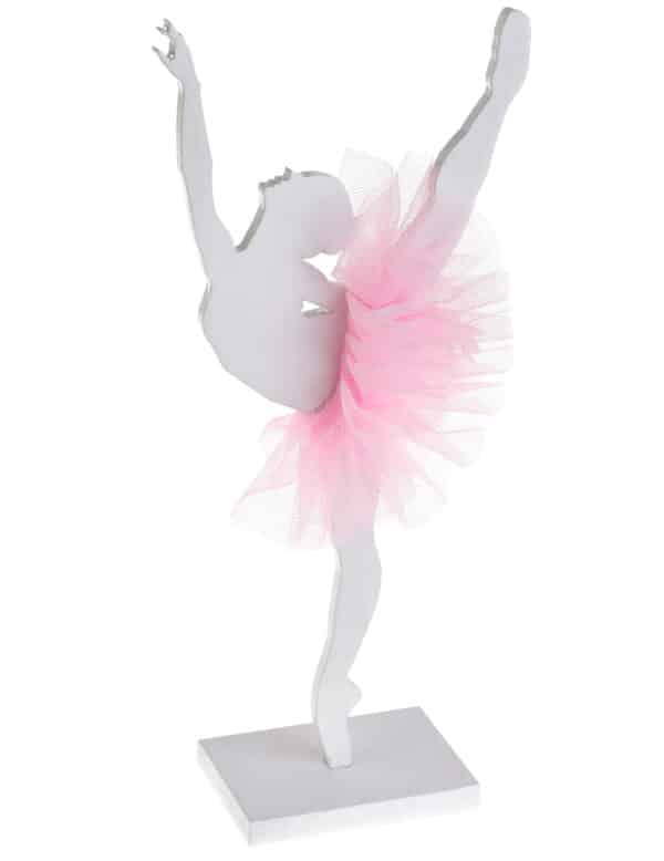 Ballerina-Deko Figur aus Holz 17 x 20 cm