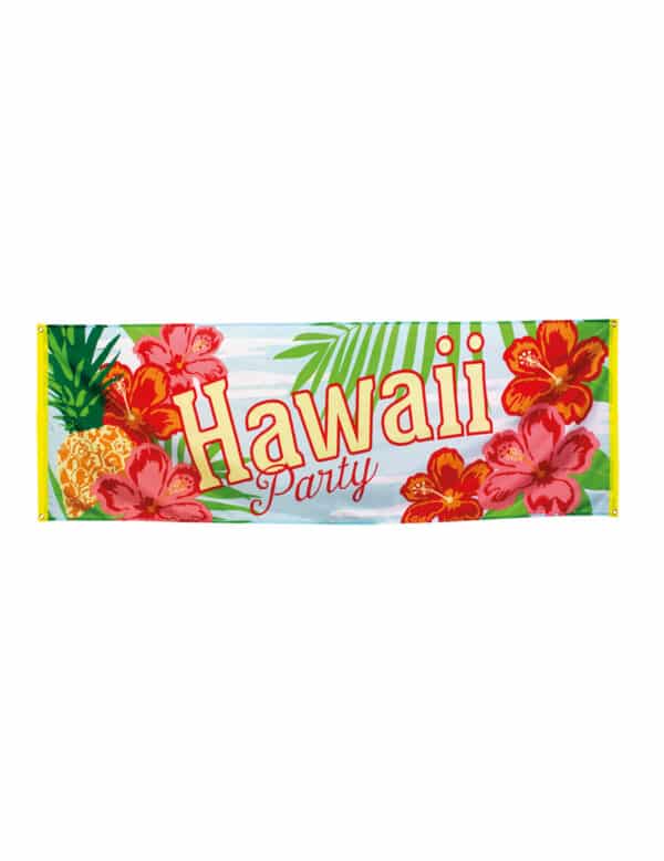 Banner Hawaii Party 74 x 220 cm