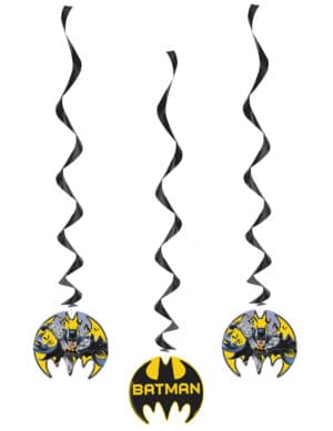Batman Hängedeko-Spiralen 3 Stück