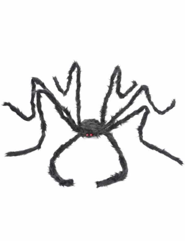 Deko-Spinne Halloweendeko schwarz 2 m x 24 cm