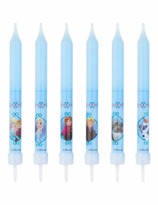 Disney Frozen - Die Eiskönigin Tortenkerzen Lizenzware 8 Stück bunt 10cm