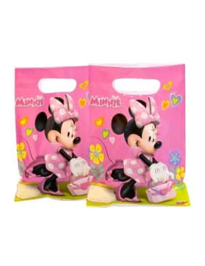 Disney Minnie Maus Geschenktüten Kindergeburtstag Lizenzware 6 Stück 23x16