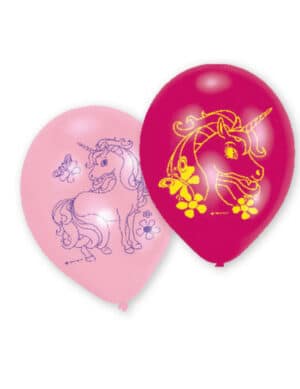 Einhorn Ballons Latex-Partyballons 6 Stück bunt