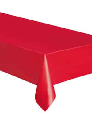 Einweg-Tischdecke rot 137x274cm