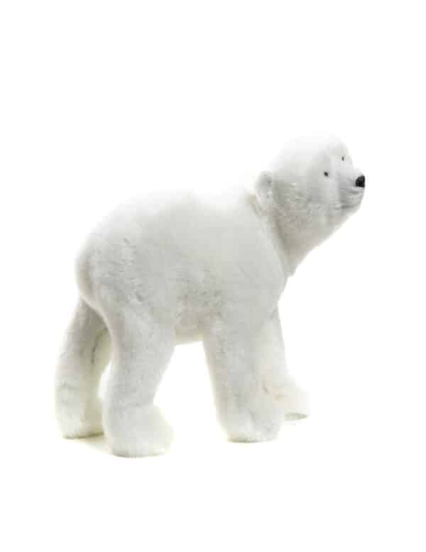 Eisbär-Dekofigur für Weihnachten weiß-schwarz 17 cm