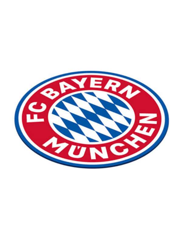 FC Bayern München Untersetzer 12 Stück blau-weiß-rot 10 cm
