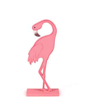 Flamingo-Figur Flamingo-Tischdeko pink 15 cm