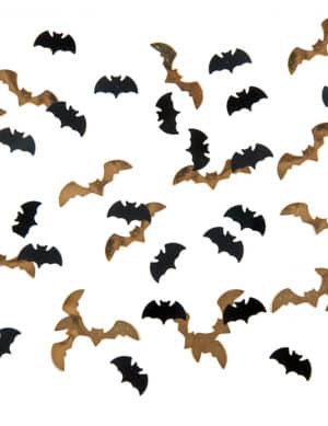 Fledermaus-Konfetti Halloween-Tischdeko schwarz-goldfarben 15 g