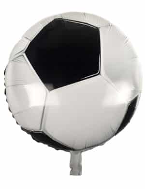 Folienballon in Fussballform schwarz-weiss 45cm