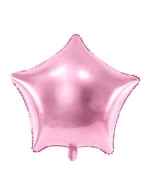 Folienballon stern rosa 40cm