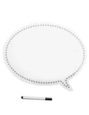 Foto Accessoire Photobooth Tafel mit Stift 2-teilig weiss-grau-schwarz