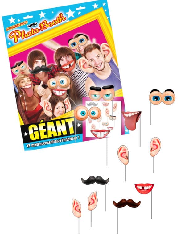 Fotobox-Accessoire-Set 12-teilig bunt