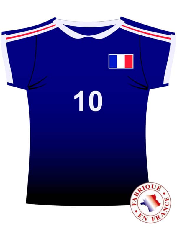 Frankreich Wand-Deko Fußball-Deko blau