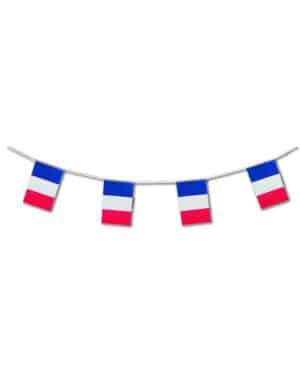 Französische Flaggen-Girlande Frankreich-Fanartikel 5m
