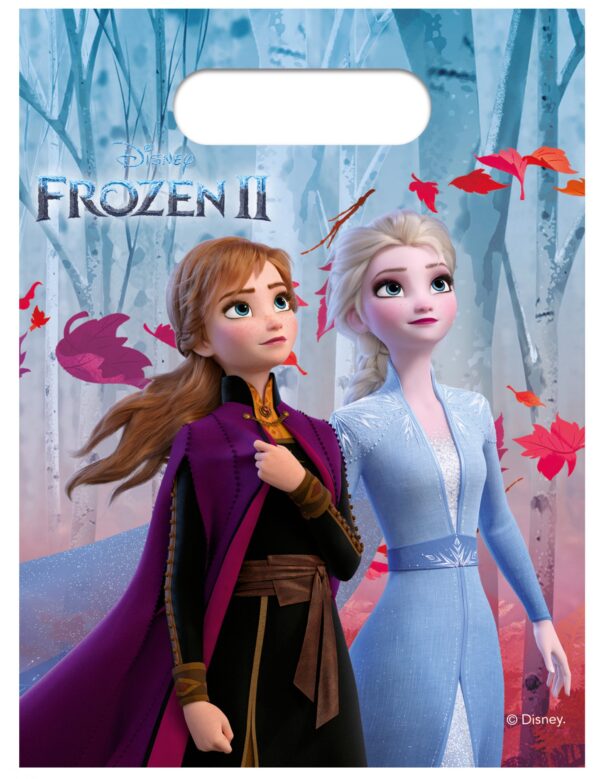 Frozen 2 Geschenktüten für Mädchen 6 Stück bunt 23 x 16
