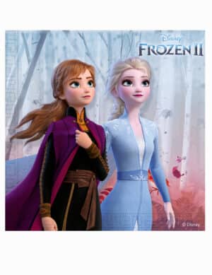 Frozen 2 Party-Servietten für Mädchen 20 Stück bunt 33 x 33 cm