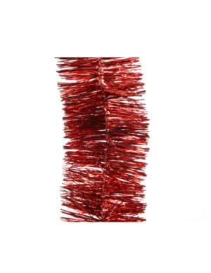 Funkelnde Christbaum-Girlande rot 270 cm
