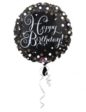 Funkelnder Geburtstagsballon Happy Birthday 43cm