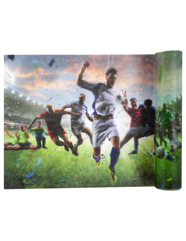 Fußball-Tischläufer Sportevent-Tischdeko bunt 30 cm x 5 m
