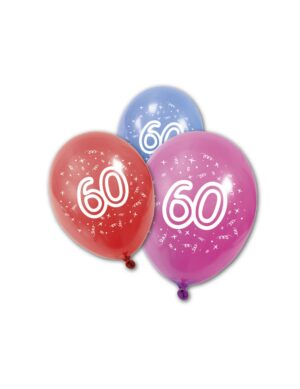 Geburtstags-Luftballons 60 Jahre 8 Stück