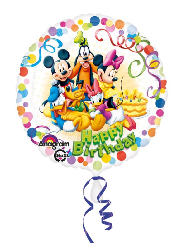 Geburtstagsballon Micky Maus und Freunde bunt 43 cm