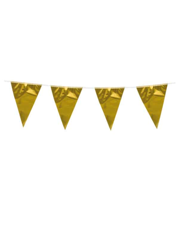 Girlande Partydeko gold 300cm