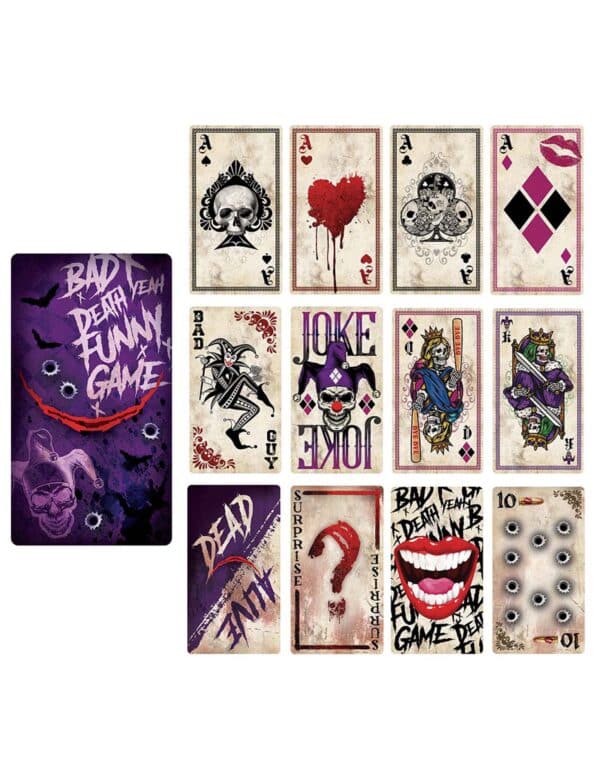 Halloween Kartenspiel Joker 12-teilig 11 x 20 cm bunt