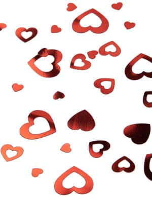 Herz-Konfetti Ausgeschnittene Herzen Valentinstag-Konfetti rot 14g