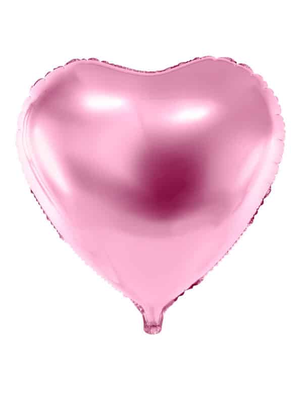 Herz-Luftballon Folienballon Hochzeit-Deko Valentinstag-Deko rosa 45 cm