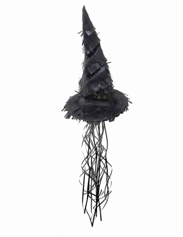 Hexenhut-Piñata Halloween-Partydeko Kindergeburtstag schwarz 50 cm