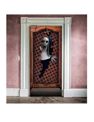 Horrornonne Wandbild Halloween-Deko 80x180 cm