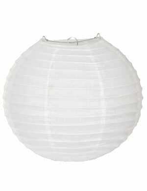 Japanischer Lampion aus Seidenpapier weiß 25 cm