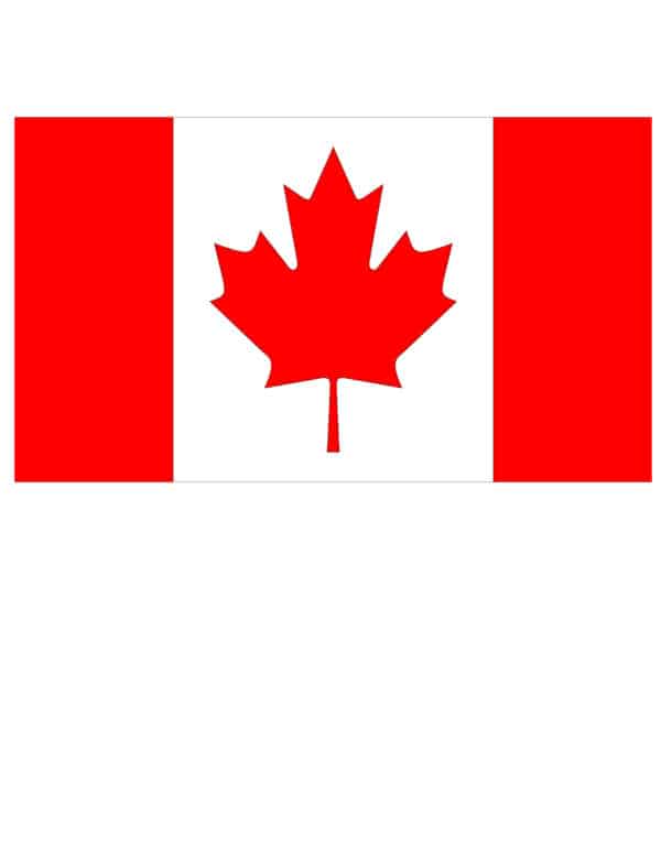 Kanadische Nationalflagge rot-weiss 150 x 90 cm