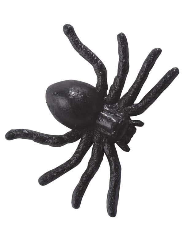 Kleine Spinnen Halloween-Deko 60 Stück schwarz 4x3cm