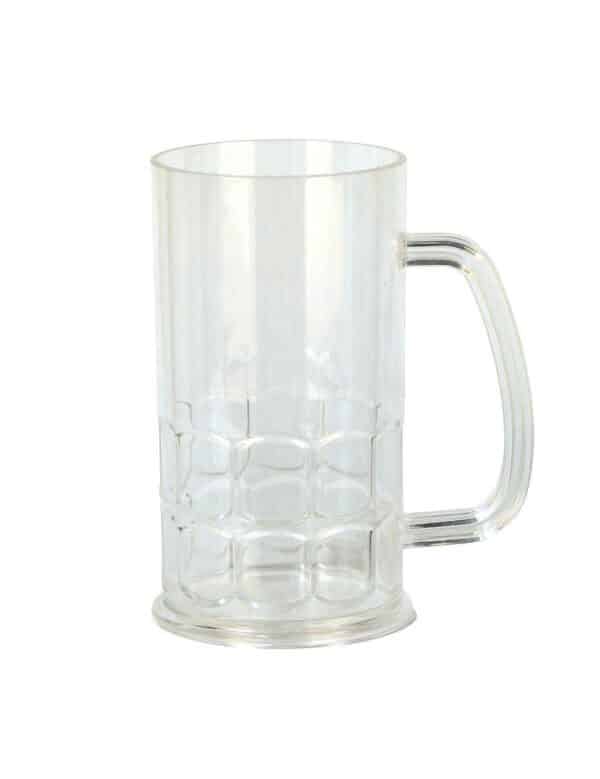 Kunststoff-Bierkrug Bierglas transparent 400ml