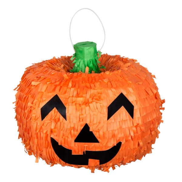 Kürbis Piñata Halloween Dekoration für Kinder orange 32cm