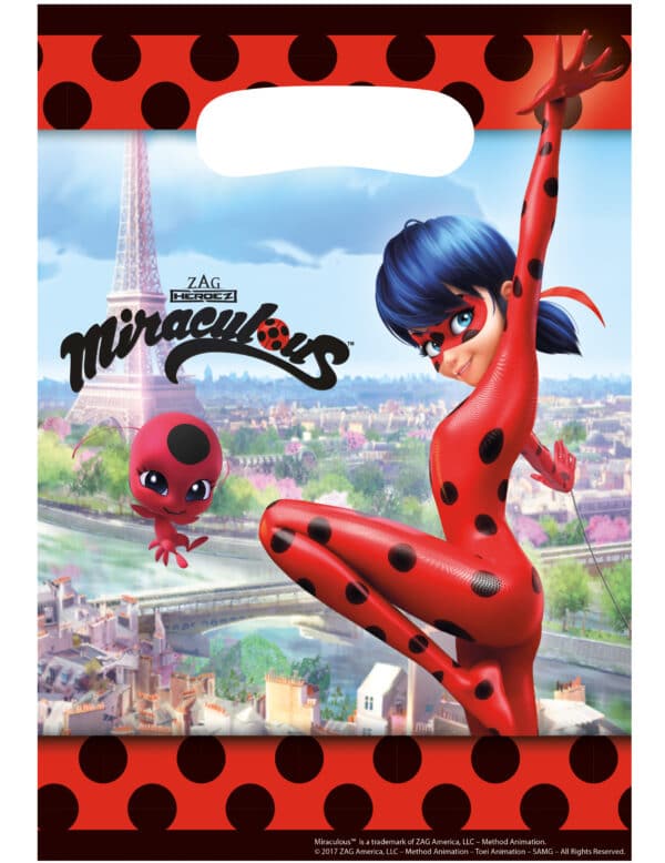 Ladybug-Geschenktüten 8 Stück bunt 16