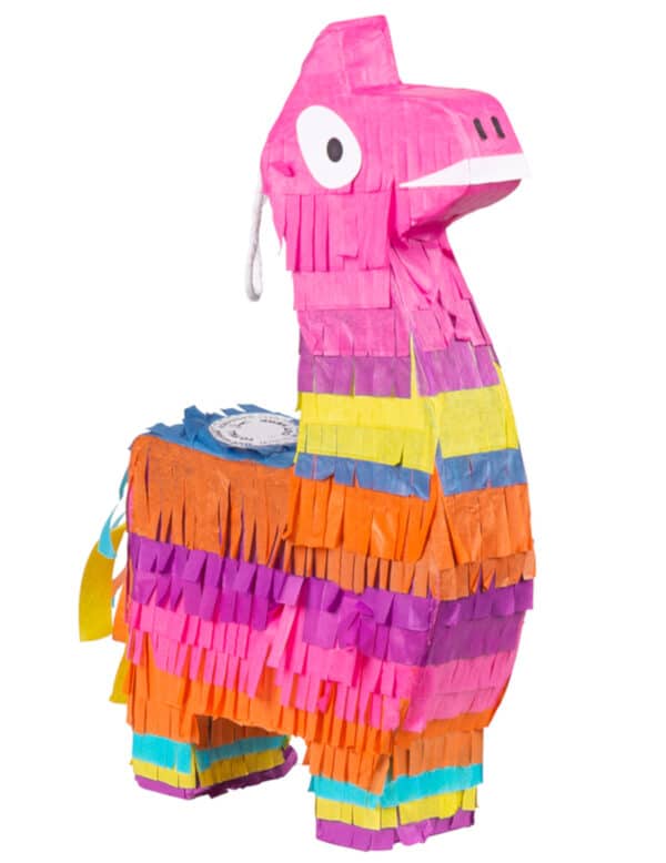 Lama Mini-Piñata bunt 23 x 13 cm