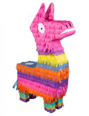 Lama-Piñata Geburtstagsdeko bunt 58x35 cm